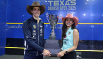 Ali Farag mit Nouran Gohar (Texas Open 2025)